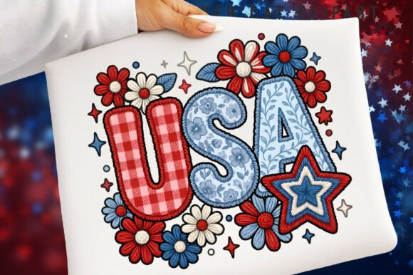Celebrate in Style: Preppy USA PNG for Coquette 4th of July Projects