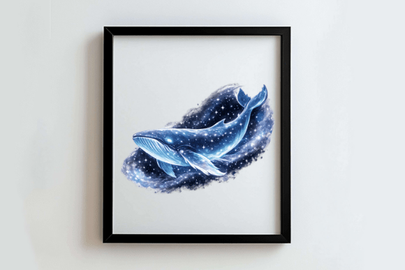 Cosmic Galaxy Whale PNG: Blending Celestial Wonder with Oceanic Beauty