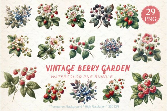 Exploring the Vintage Berry Garden Watercolor Set