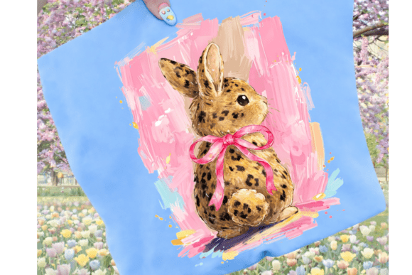Leopard Easter Bunny PNG: Pink Bow Bunny Design Guide