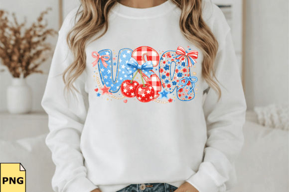 Preppy USA PNG Coquette Gingham Floral: Your Next Design Obsession