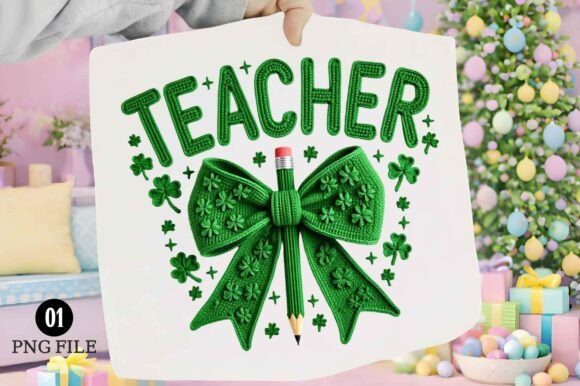 St Patrick's Day Teacher PNG: Design Assets for Festive Projects