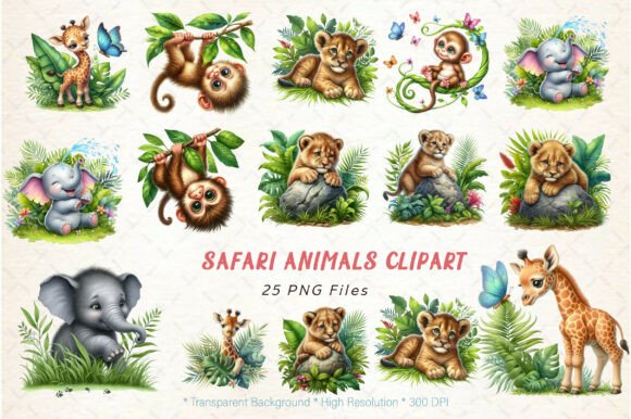 Unleashing Your Wild Side with Safari Animals Clipart